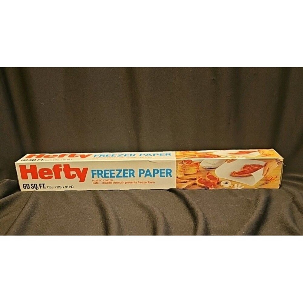 Vintage Mobile Chemical Company Hefty Freezer Paper 1980 Plastic Coated NWT